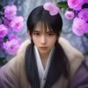 分析师陈默在电脑前整理樱花漫画的数据表格，屏幕微光映照，桌面整洁
